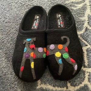 Haflinger spotted dog slippers